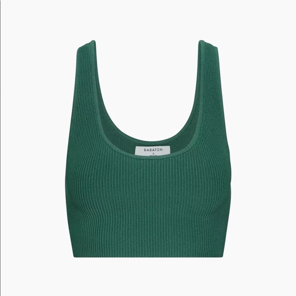 Aritzia Babaton Sculpt Cropped Scoopneck Tank - Picture 6 of 12